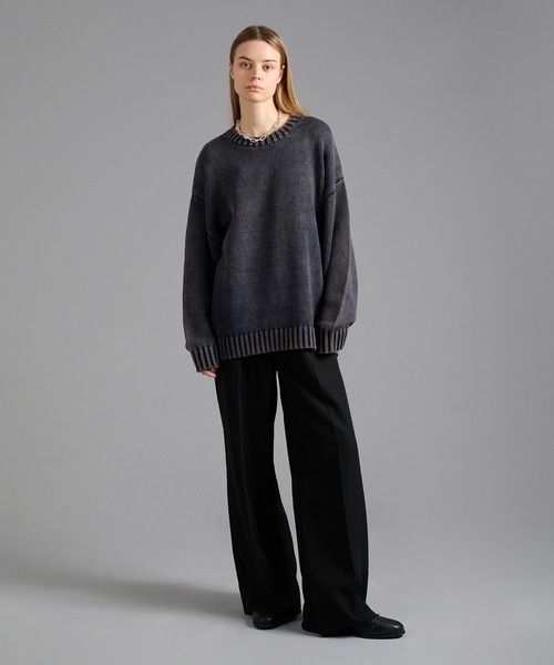 セール】STONE WASH BASIC KNIT/ストーンウォッシュベーシックニット