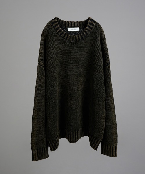 セール】STONE WASH BASIC KNIT/ストーンウォッシュベーシックニット