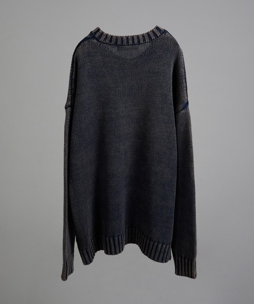 セール】STONE WASH BASIC KNIT/ストーンウォッシュベーシックニット