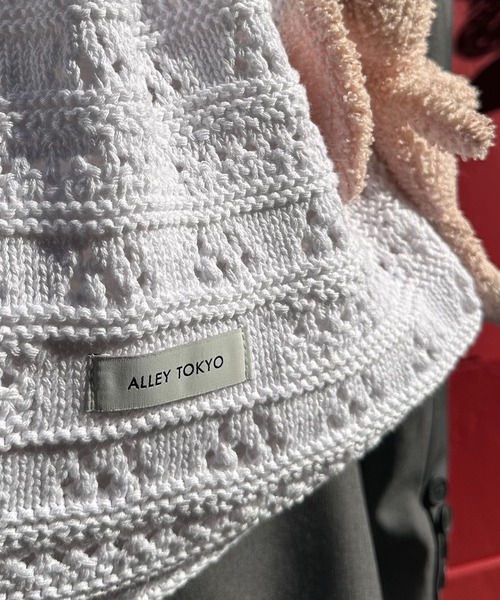 Alley Tokyo（アリートーキョー）の「カギ針あみニット巾着リュック（バックパック/リュック・レディース・ブルー/ピンク/ホワイト/イエロー・FREE）」の20枚目の写真