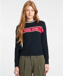 GUESS 売れ筋商品|||ゲス ニット&セーター アウター レディース Sweaters Red GUESS × HELLO KITTY LADIES' L/Slv Pullover Sweater ニット