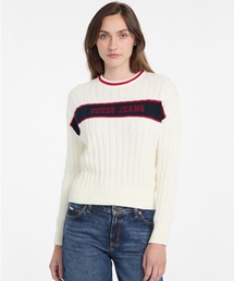 GUESS JEANS | GUESS JEANS Eco Crewneck Ribbed Sweater ニット セーター レディース(ニット/セーター)