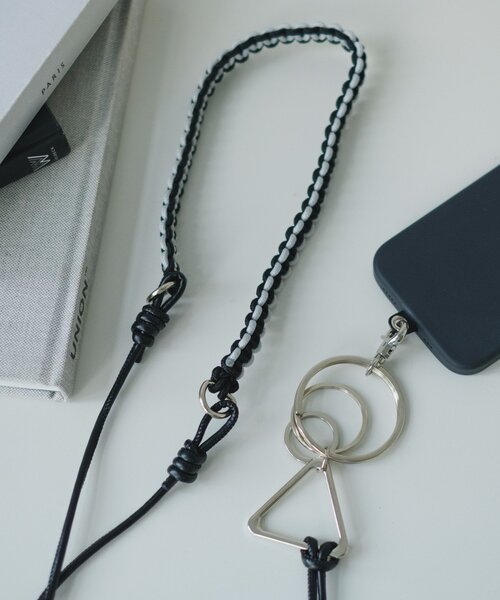Kastane（カスタネ）の「【WEB限定】スマホショルダーストラップ（スマホグッズ・レディース・ブラック/アイボリー/シルバー・FREE）」の8枚目の写真