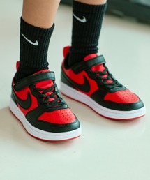 NIKE（ナイキ）の「ナイキ コート ボロー LOW リクラフト リトルキッズシューズ   Nike Court Borough Low Recraft Little Kids' Shoes DV5457-600 University Red（スニーカー）」