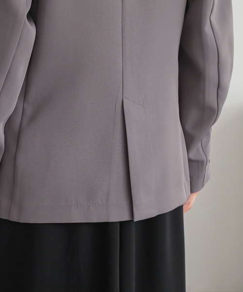 n'OrLABEL(ノアールレーベル)の「【セットアップ対応】『袖タックシングルテーラードジャケット』(テーラードジャケット・レディース・ブラック/グレー・2/1)」の18枚目の写真