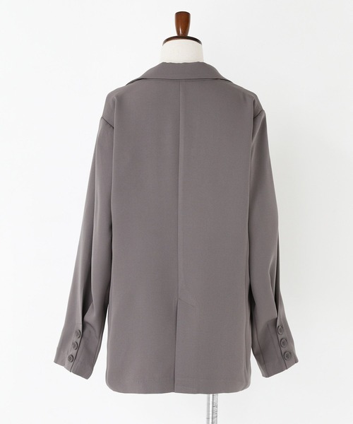 n'OrLABEL(ノアールレーベル)の「【セットアップ対応】『袖タックシングルテーラードジャケット』(テーラードジャケット・レディース・ブラック/グレー・2/1)」の22枚目の写真