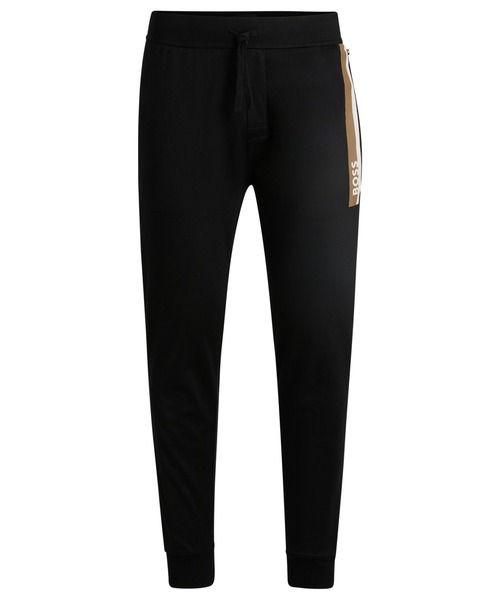 【Hugo Boss】 コットンテリートラックスーツボトムス HUGO - コットンテリー トラックスーツボトムス ロゴプリント