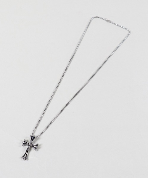 SPINNS（スピンズ）の「メタルネックレス/クロス（ネックレス・レディース・シルバー・ONESIZE）」の2枚目の写真