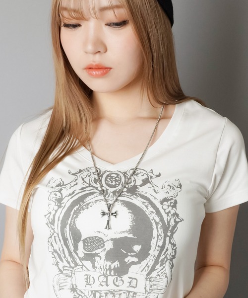 SPINNS（スピンズ）の「メタルネックレス/クロス（ネックレス・レディース・シルバー・ONESIZE）」の5枚目の写真