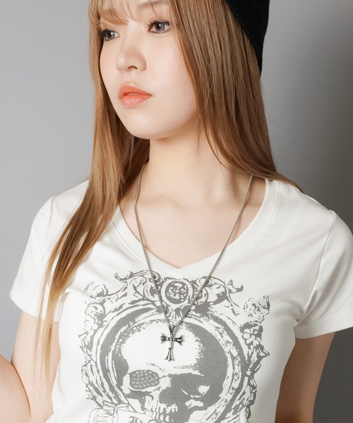 SPINNS（スピンズ）の「メタルネックレス/クロス（ネックレス・レディース・シルバー・ONESIZE）」の6枚目の写真