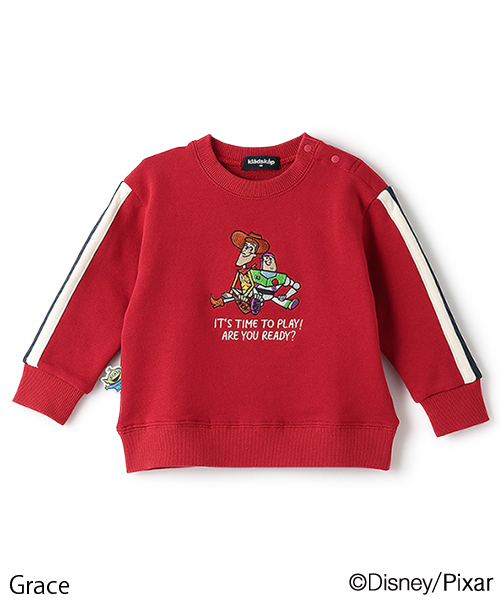 kladskap（クレードスコープ）の「【トイ・ストーリー】刺しゅうトレーナー（スウェット・キッズ・レッド/ネイビー・100cm/110cm/90cm/130cm/120cm/80ｃｍ）」の2枚目の写真