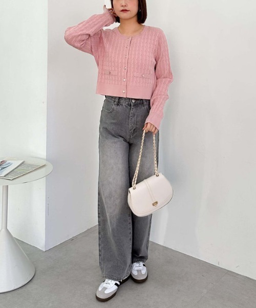 archives(アルシーヴ)の「ラウンドフラップショルダーバッグ(ショルダーバッグ・レディース・グレー/アイボリー/ブラック・FREE)」の21枚目の写真