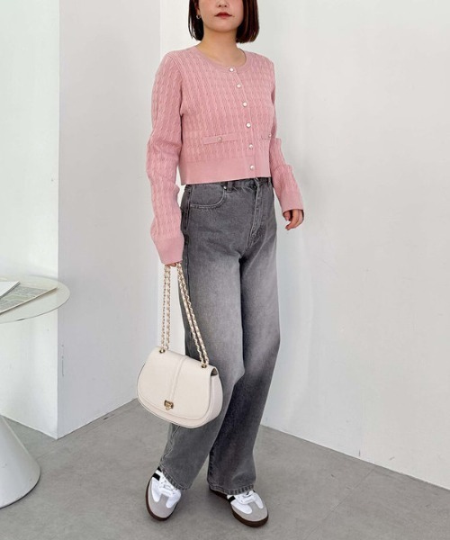 archives(アルシーヴ)の「ラウンドフラップショルダーバッグ(ショルダーバッグ・レディース・グレー/アイボリー/ブラック・FREE)」の20枚目の写真