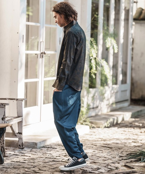 ms5963-ビンテージオーバーダイフラワーブロードシャツ（シャツ/ブラウス）｜CAMBIO（カンビオ）