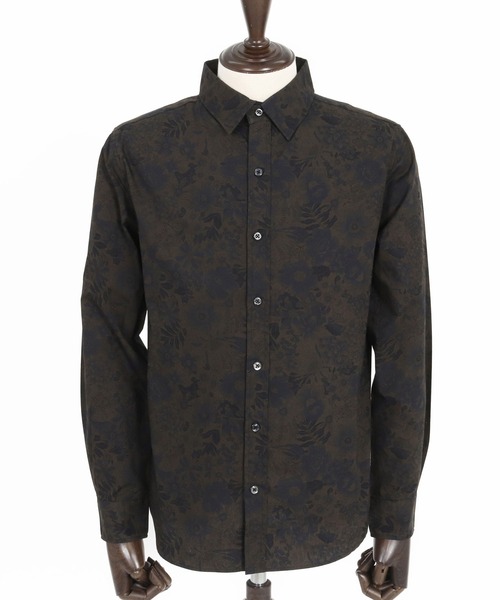 ms5963-ビンテージオーバーダイフラワーブロードシャツ（シャツ/ブラウス）｜CAMBIO（カンビオ）