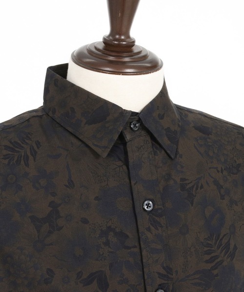ms5963-ビンテージオーバーダイフラワーブロードシャツ（シャツ/ブラウス）｜CAMBIO（カンビオ）