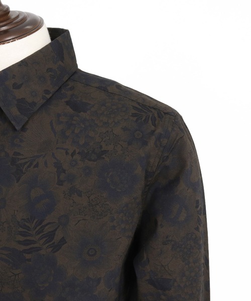 ms5963-ビンテージオーバーダイフラワーブロードシャツ（シャツ/ブラウス）｜CAMBIO（カンビオ）