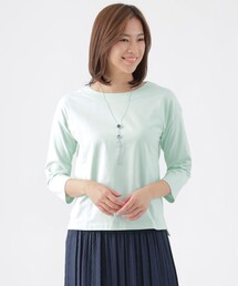 TRANS WORK（トランスワーク）の「【ウォッシャブル】スマイル天竺プルオーバーカットソー（Tシャツ/カットソー）」