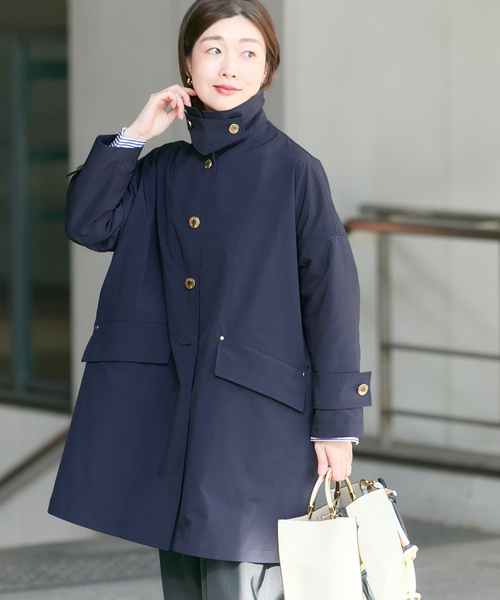 Mackintosh(マッキントッシュ)の「《別注》【MACKINTOSH/マッキントッシュ】HUMBIE_EX:コート(ステンカラーコート・レディース・ネイビー/ブラック・4/6/8)」の2枚目の写真