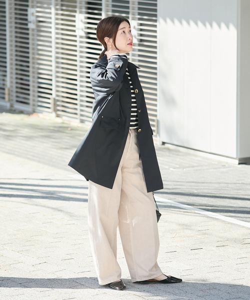 Mackintosh(マッキントッシュ)の「《別注》【MACKINTOSH/マッキントッシュ】HUMBIE_EX:コート(ステンカラーコート・レディース・ネイビー/ブラック・4/6/8)」の4枚目の写真