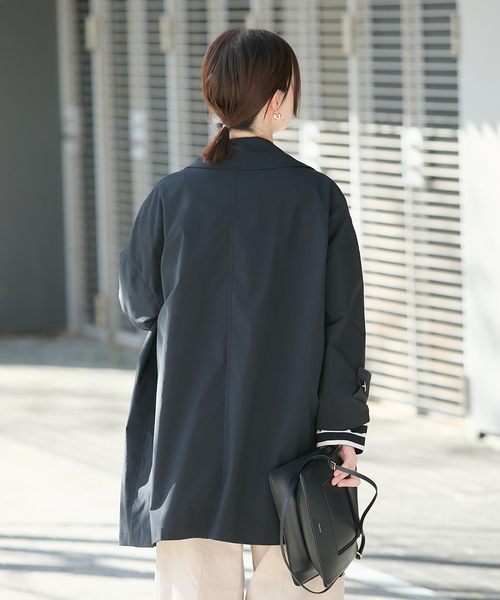 Mackintosh(マッキントッシュ)の「《別注》【MACKINTOSH/マッキントッシュ】HUMBIE_EX:コート(ステンカラーコート・レディース・ネイビー/ブラック・4/6/8)」の8枚目の写真