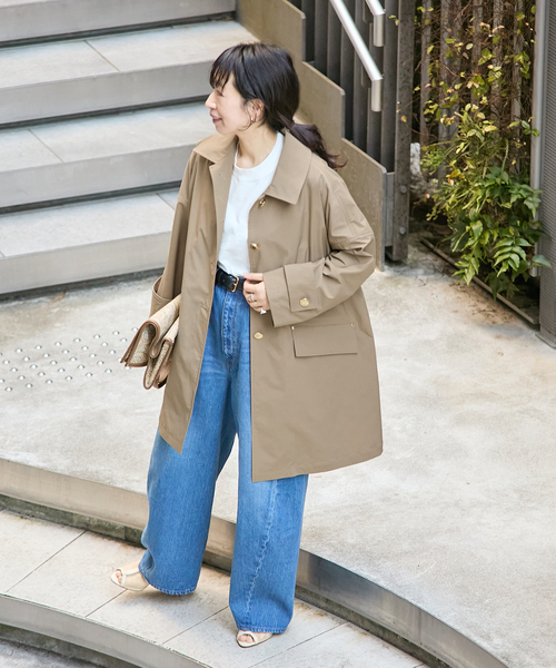 Mackintosh(マッキントッシュ)の「《別注》【MACKINTOSH/マッキントッシュ】HUMBIE_EX:コート(ステンカラーコート・レディース・ネイビー/ブラック・4/6/8)」の9枚目の写真