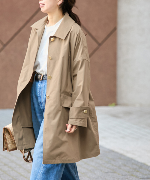 Mackintosh(マッキントッシュ)の「《別注》【MACKINTOSH/マッキントッシュ】HUMBIE_EX:コート(ステンカラーコート・レディース・ネイビー/ブラック・4/6/8)」の12枚目の写真