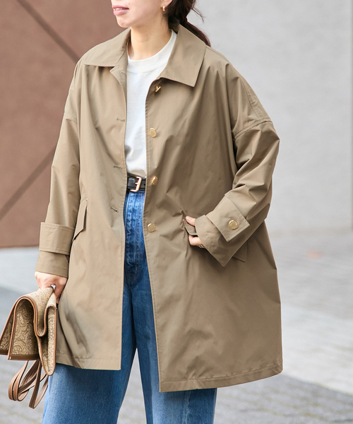 Mackintosh(マッキントッシュ)の「《別注》【MACKINTOSH/マッキントッシュ】HUMBIE_EX:コート(ステンカラーコート・レディース・ネイビー/ブラック・4/6/8)」の14枚目の写真