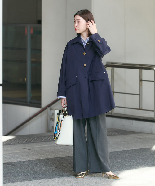 Mackintosh(マッキントッシュ)の「《別注》【MACKINTOSH/マッキントッシュ】HUMBIE_EX:コート(ステンカラーコート・レディース・ネイビー/ブラック・4/6/8)」の15枚目の写真