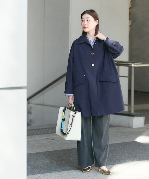 Mackintosh(マッキントッシュ)の「《別注》【MACKINTOSH/マッキントッシュ】HUMBIE_EX:コート(ステンカラーコート・レディース・ネイビー/ブラック・4/6/8)」の18枚目の写真