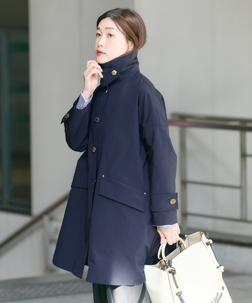 Mackintosh(マッキントッシュ)の「《別注》【MACKINTOSH/マッキントッシュ】HUMBIE_EX:コート(ステンカラーコート・レディース・ネイビー/ブラック・4/6/8)」の22枚目の写真