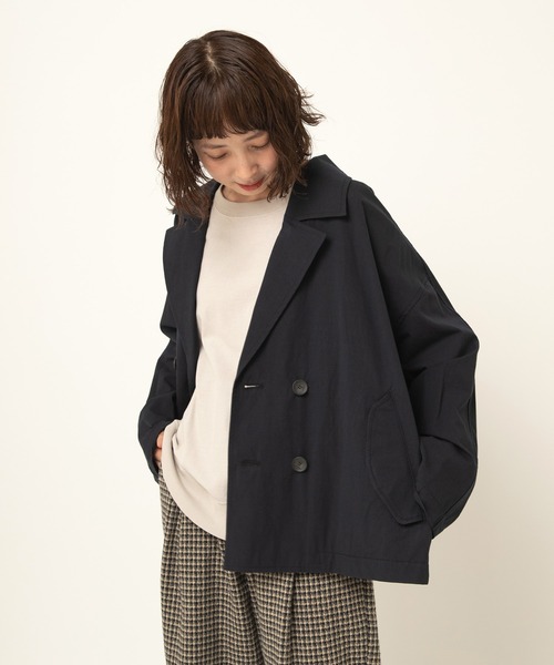 RNA-N（アールエヌエーエヌ）の「J2140 ライトトレンチジャケット（トレンチコート・レディース・ベージュ/ダークネイビー/カーキ・FREE）」の3枚目の写真