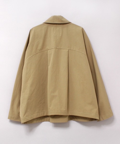 RNA-N（アールエヌエーエヌ）の「J2140 ライトトレンチジャケット（トレンチコート・レディース・ベージュ/ダークネイビー/カーキ・FREE）」の7枚目の写真