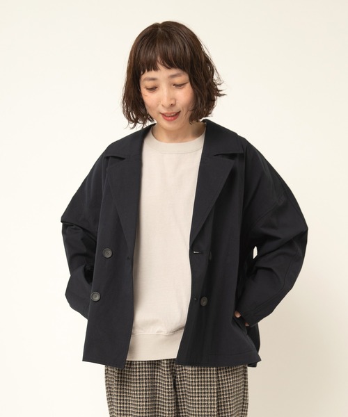 RNA-N（アールエヌエーエヌ）の「J2140 ライトトレンチジャケット（トレンチコート・レディース・ベージュ/ダークネイビー/カーキ・FREE）」の21枚目の写真