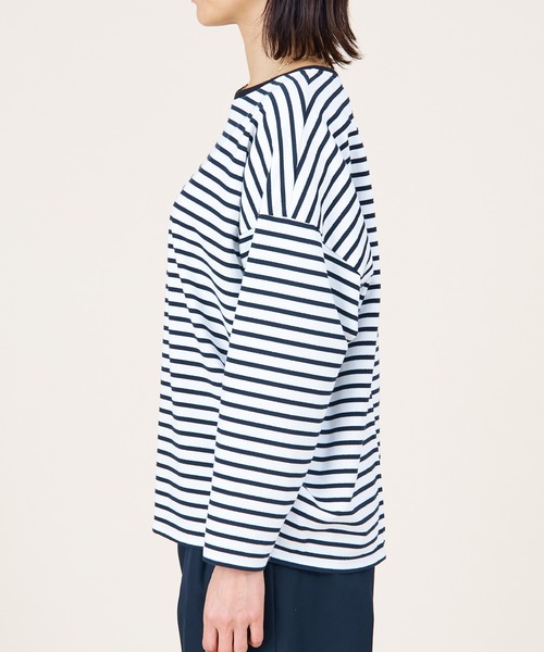 tシャツ 「marmors」border with glitter long t-shirt レディース セール】【marmors】border with glitter long t-shirt（Tシャツ