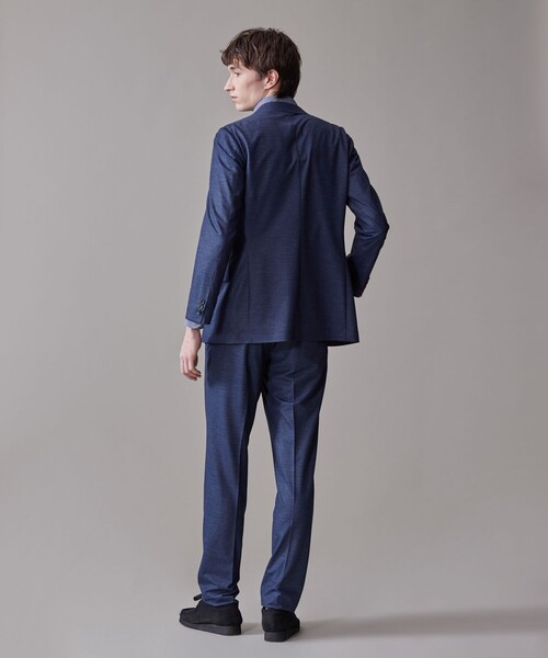 J.PRESS（ジェイプレス）の「【ストレッチ / 洗える / 吸水速乾/ 接触冷感】【J.PRESS-POOL WOOL】ジャージーセットアップ ジャケット_25年モデル（テーラードジャケット・メンズ・ネイビー系/ライトグレー系・SMALL/MEDIUM/LARGE/X-LARGE/BM/BL）」の15枚目の写真