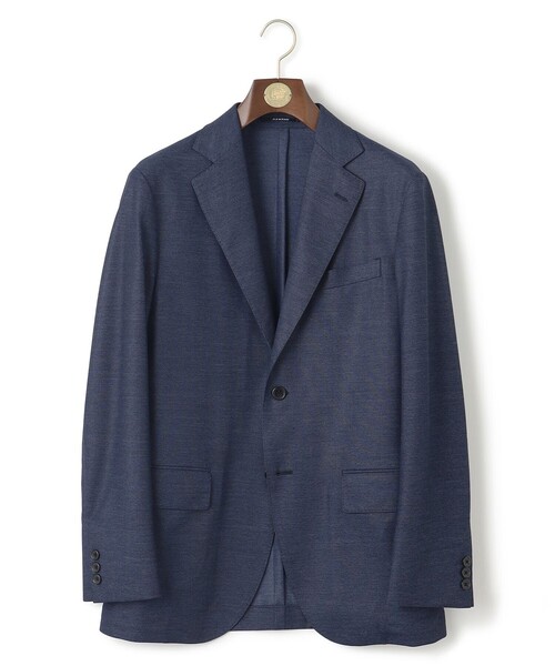 J.PRESS（ジェイプレス）の「【ストレッチ / 洗える / 吸水速乾/ 接触冷感】【J.PRESS-POOL WOOL】ジャージーセットアップ ジャケット_25年モデル（テーラードジャケット・メンズ・ネイビー系/ライトグレー系・SMALL/MEDIUM/LARGE/X-LARGE/BM/BL）」の16枚目の写真