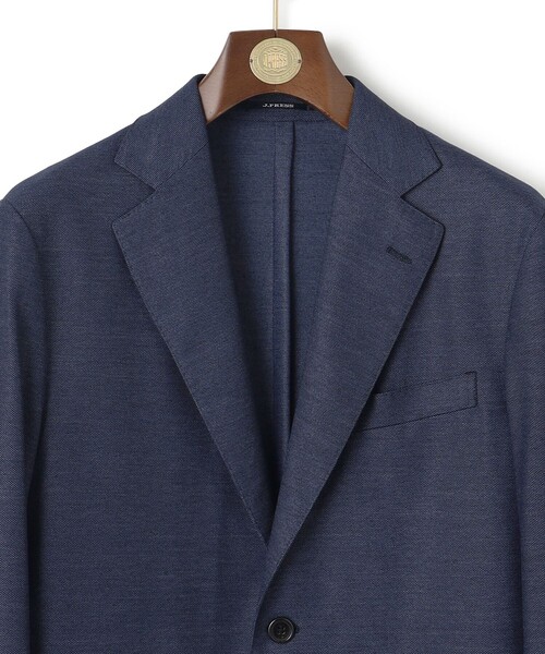 J.PRESS（ジェイプレス）の「【ストレッチ / 洗える / 吸水速乾/ 接触冷感】【J.PRESS-POOL WOOL】ジャージーセットアップ ジャケット_25年モデル（テーラードジャケット・メンズ・ネイビー系/ライトグレー系・SMALL/MEDIUM/LARGE/X-LARGE/BM/BL）」の18枚目の写真