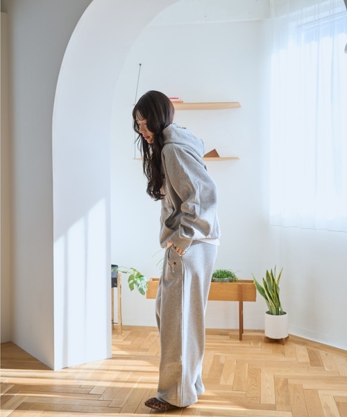 common gull products.（コモンガルプロダクツ）の「NO.9011☆gull hoodie（パーカー・レディース・ネイビー/イエロー系/ブラック系/ピンク系/アイボリー/杢グレー・MEDIUM/LARGE）」の8枚目の写真