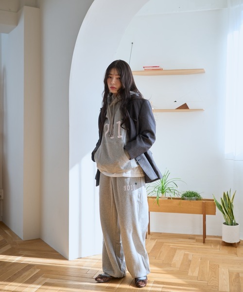 common gull products.（コモンガルプロダクツ）の「NO.9011☆gull hoodie（パーカー・レディース・ネイビー/イエロー系/ブラック系/ピンク系/アイボリー/杢グレー・MEDIUM/LARGE）」の10枚目の写真