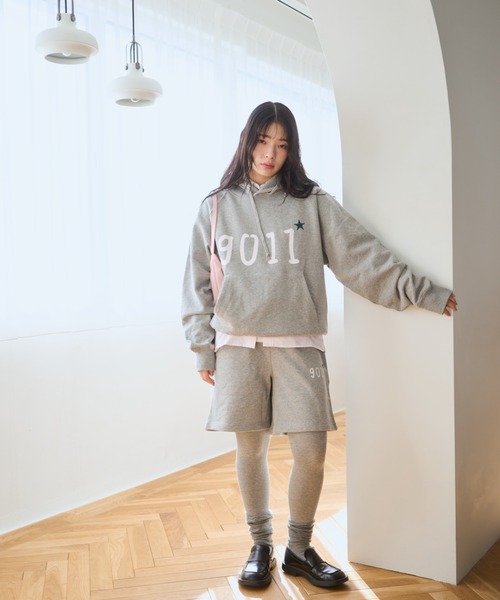 common gull products.（コモンガルプロダクツ）の「NO.9011☆gull hoodie（パーカー・レディース・ネイビー/イエロー系/ブラック系/ピンク系/アイボリー/杢グレー・MEDIUM/LARGE）」の19枚目の写真