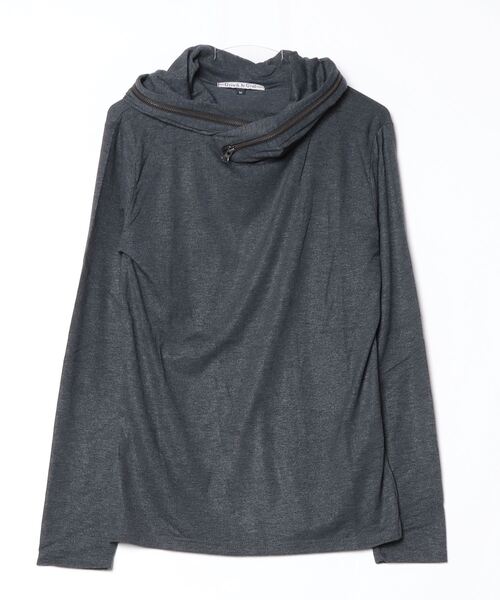 INNOCENT（イノセント）の「『Growth by Grail』ZIPデザインプルパーカー（パーカー・メンズ・ブラック/グレー/ホワイト・LARGE/MEDIUM）」の3枚目の写真