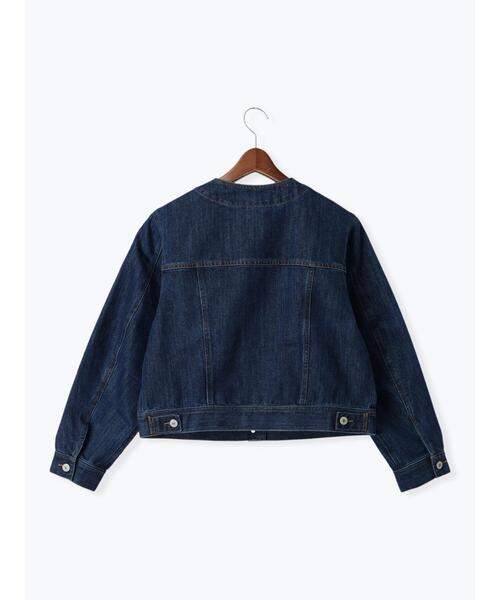 Te chichi(テチチ)の「DenimGジャン(ノーカラージャケット・レディース・ブルー・F)」の8枚目の写真