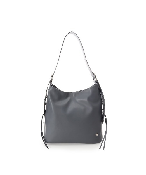 & chouette(アンドシュエット)の「ワイドベルトワンショルダーソフトバッグ(トートバッグ・レディース・ブラック/ホワイト/ダークグレー・FREE)」の3枚目の写真