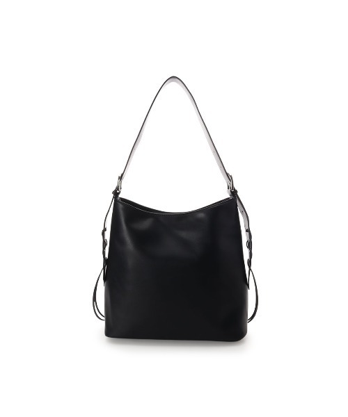 & chouette(アンドシュエット)の「ワイドベルトワンショルダーソフトバッグ(トートバッグ・レディース・ブラック/ホワイト/ダークグレー・FREE)」の5枚目の写真