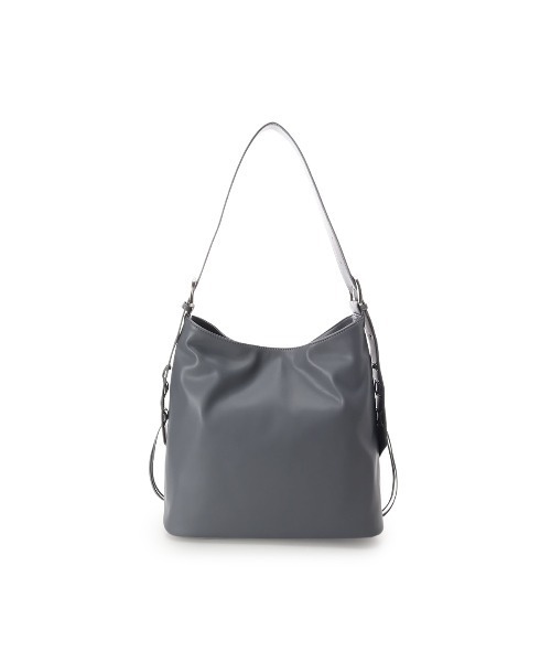 & chouette(アンドシュエット)の「ワイドベルトワンショルダーソフトバッグ(トートバッグ・レディース・ブラック/ホワイト/ダークグレー・FREE)」の11枚目の写真