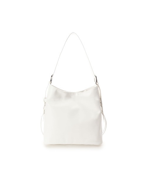 & chouette(アンドシュエット)の「ワイドベルトワンショルダーソフトバッグ(トートバッグ・レディース・ブラック/ホワイト/ダークグレー・FREE)」の18枚目の写真