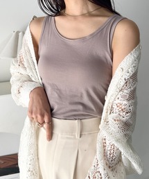 CLEA | 【吸汗速乾】カップ付きベーシックタンクトップ(タンクトップ)