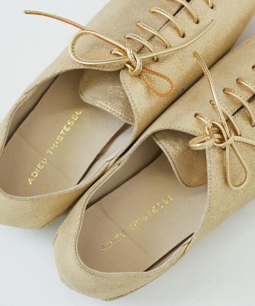 ADIEU TRISTESSE（アデュートリステス）の「レースアップバブーシュ（その他シューズ・レディース・グレイッシュベージュ/ゴールド/ブラック・S/M/L）」の20枚目の写真