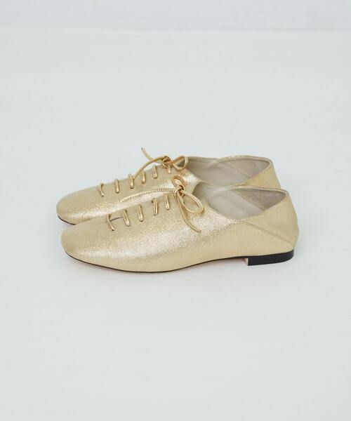 ADIEU TRISTESSE（アデュートリステス）の「レースアップバブーシュ（その他シューズ・レディース・グレイッシュベージュ/ゴールド/ブラック・S/M/L）」の18枚目の写真